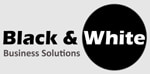 Black & white Business Solutions logo
