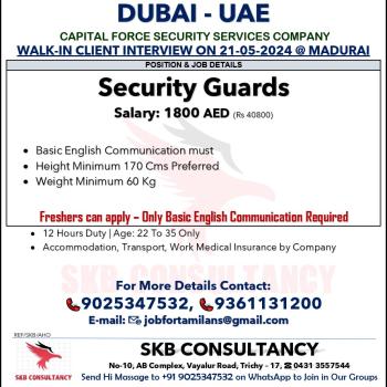WANTED FOR DUBAI - UAE