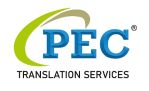 PEC Translation Services Company Logo