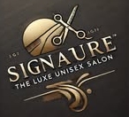 Signature The Luxe Unisex Salon Company Logo