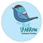 Blue Sparrow Science Event logo