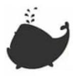 Black whale unit of friscon group logo